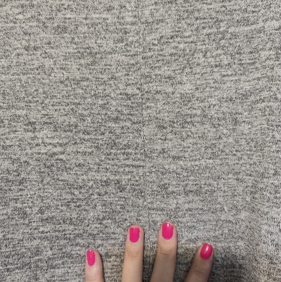 Heather gray off the shoulder boutique top or mini dress comfy cute ruffle bow - Picture 10 of 11